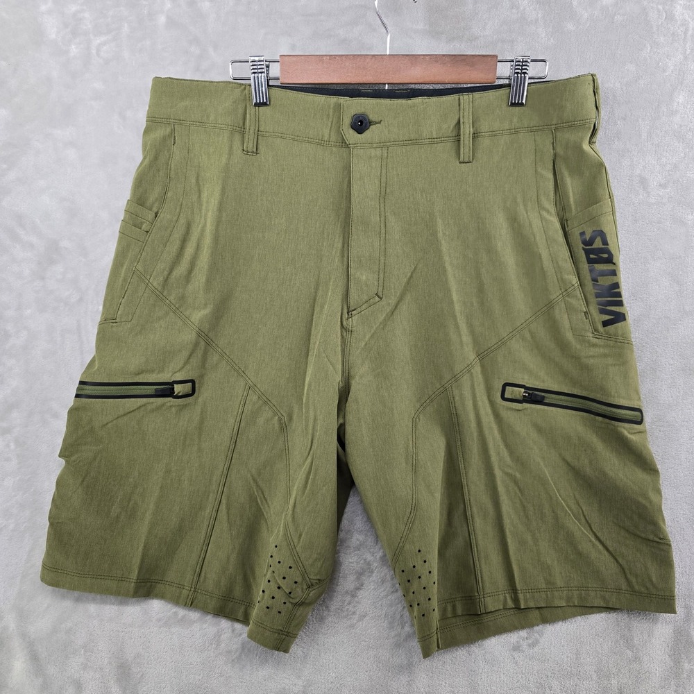 Viktos Kadre XP Shorts Mens 38 Green Tactical Cargo Utility Performance Stretch